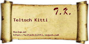 Teltsch Kitti névjegykártya